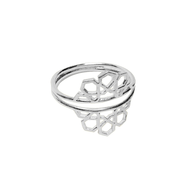 hak the label ibti ring in silver