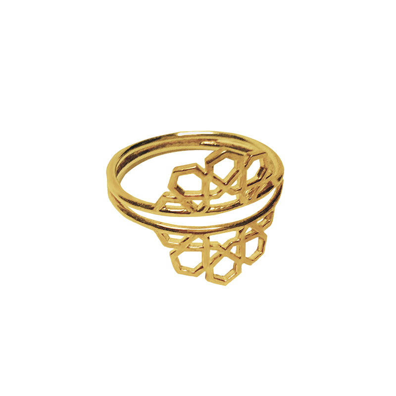 hak the label ibti  ring in gold