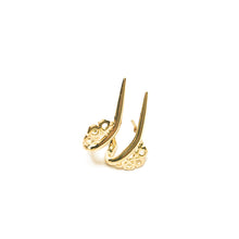 jewellery by hak the label daily earring double spike in gold